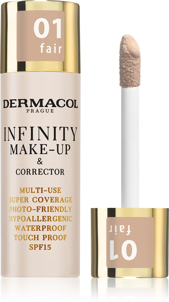 Dermacol Infinity make-up with high coverage SPF 15 Farbton 01 Fair 20 g