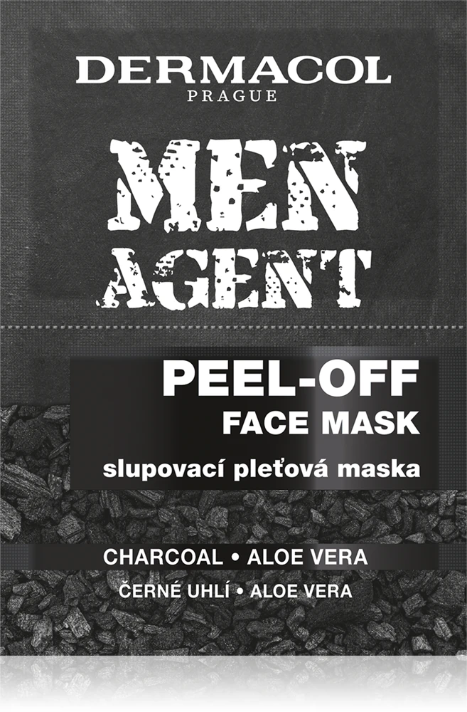 Dermacol Men Agent peel-off mask with activated carbon against blackheads for men