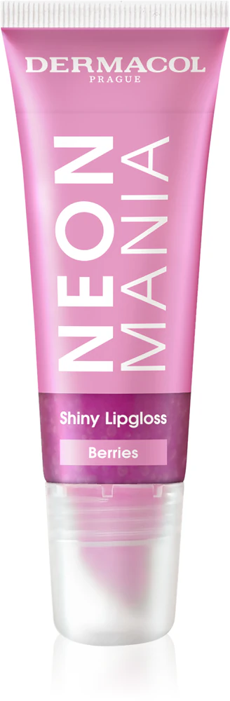 Dermacol Neon Mania lip gloss in a tube Farbton Berries 10 ml