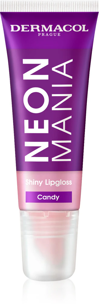 Dermacol Neon Mania lip gloss in a tube Farbton Candy 10 ml