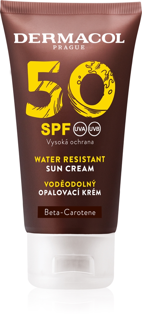 Dermacol Sun Water Resistant waterproof facial tanning cream SPF 50