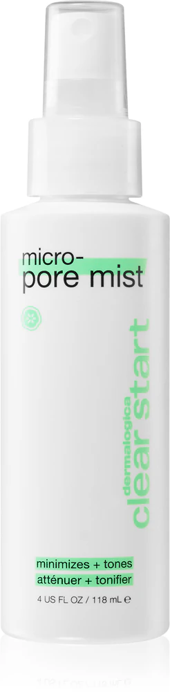 Dermalogica Clear Start Micro-Pore Mist Tonic to reduce enlarged pores and rejuvenate facial skin