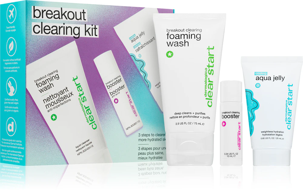 Dermalogica Daily Skin Health Breakout Clearing Kit Gift Set for Acne Skin