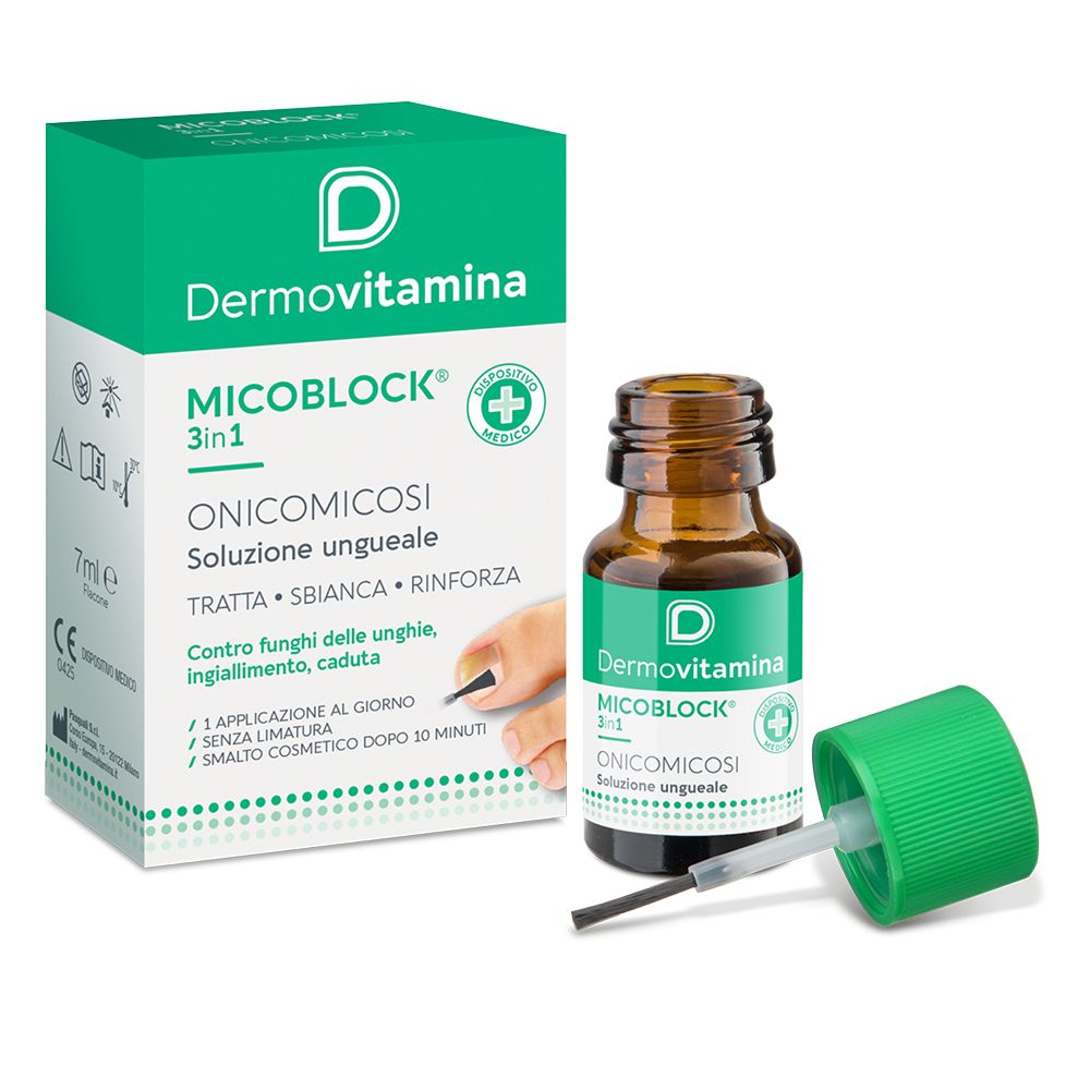 Dermovitamina Microblock 3 in 1 Nail Fungus Solution 7 ml Dermovitamina 7 ml