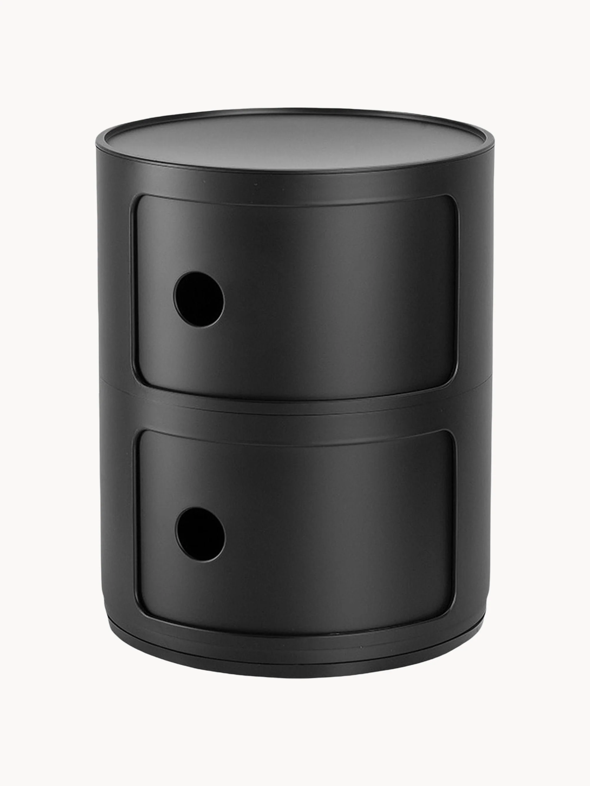 Kartell Modular Container Design, 2 Elements, H 40 cm, Black, matte