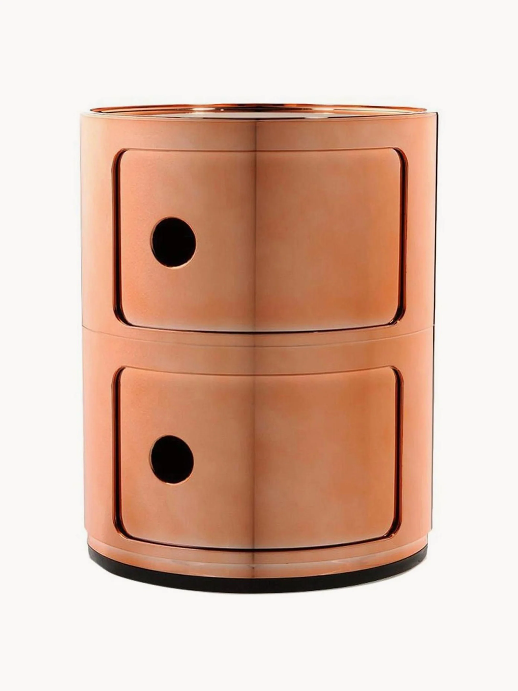 Kartell Modular Container Design, 2 Elements, H 40 cm, Brown