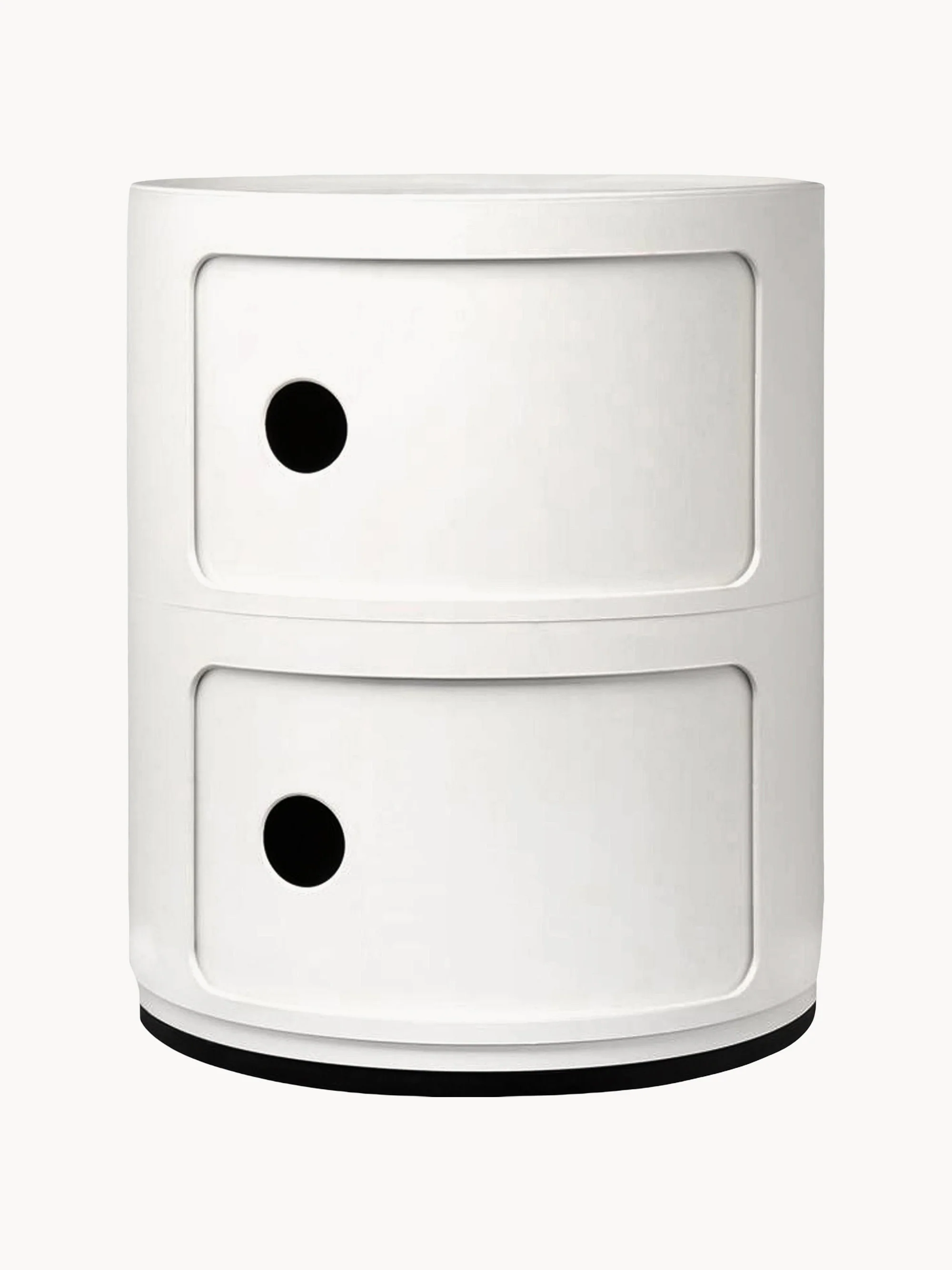 Kartell Modular Container Design, 2 Elements, H 40 cm, Off-white, matte