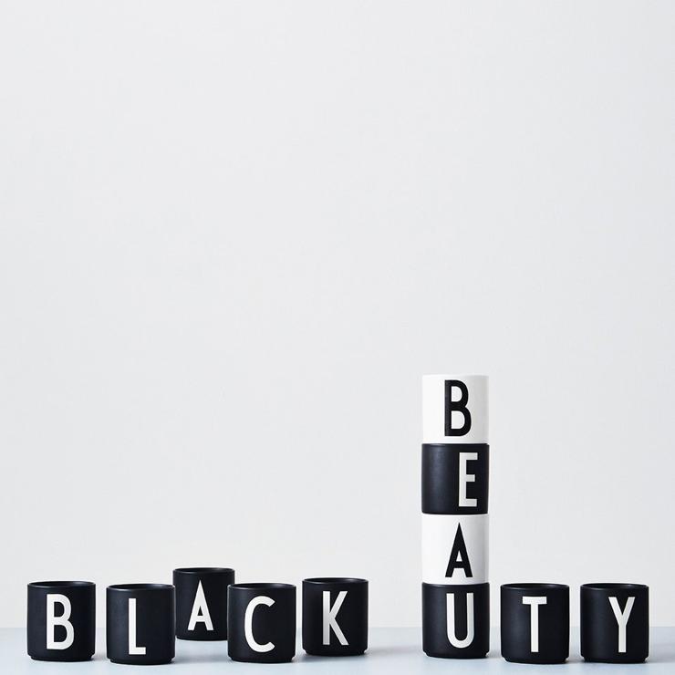 Design Letters Cup Black