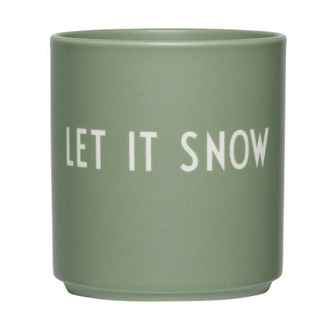 Design Letters Favorite Mug 25cl, Let it snow
