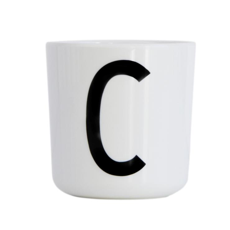 Design Letters Melamine Cup White