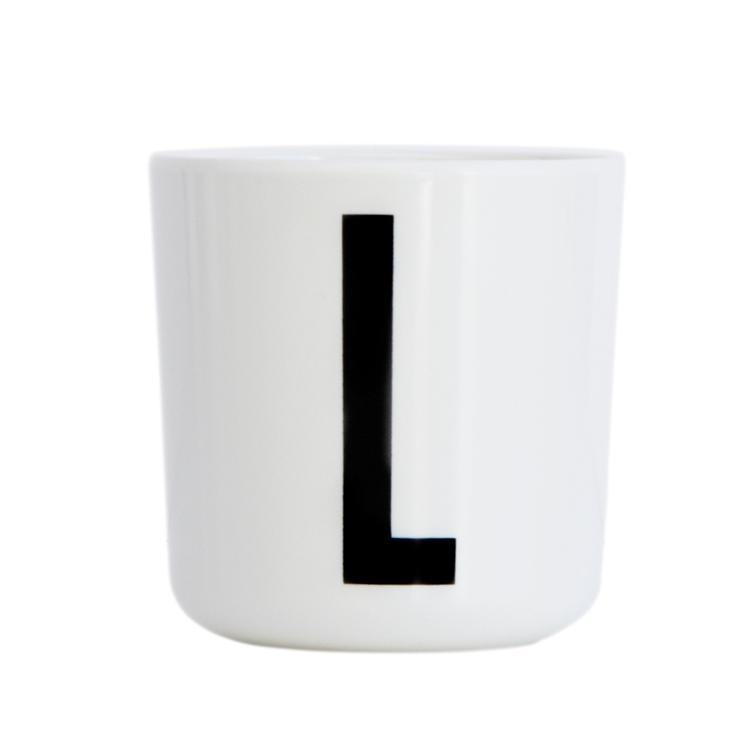 Design Letters Melamine Cup White