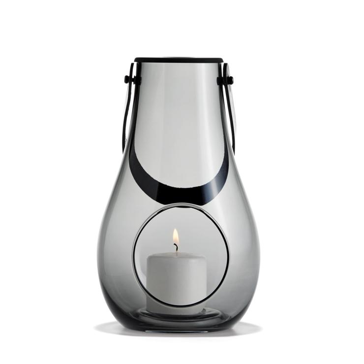 Holmegaard Design With Light Lantern Smoke Gray