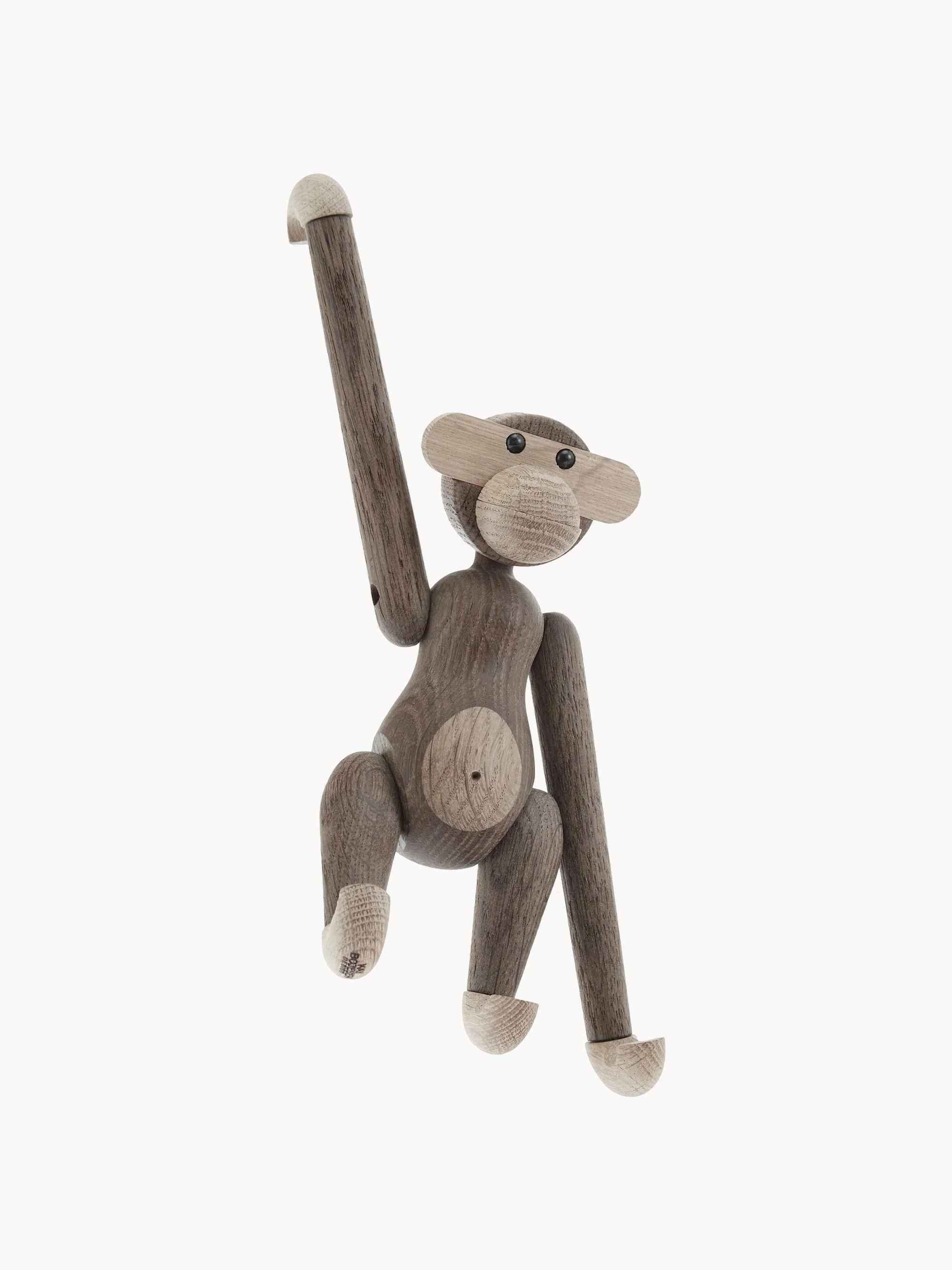 Kay Bojesen Designer decorative object Monkey made of oak wood, H 19 cm