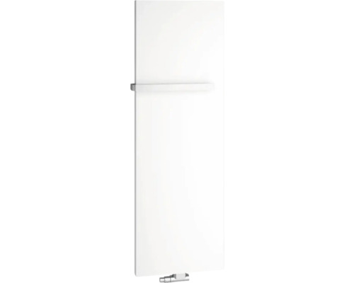 Designer radiator Kermi Rubeo 1725 x 57 cm white connection in the middle at the bottom without towel rail