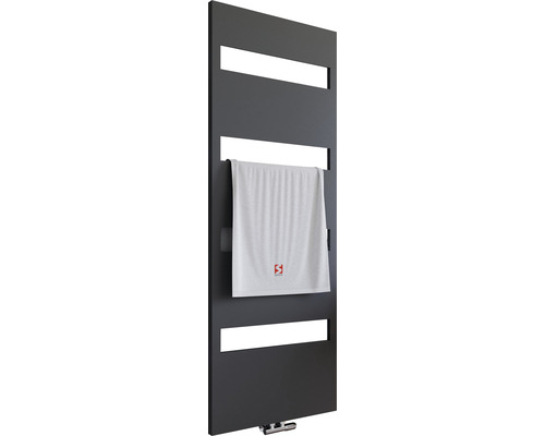Designer radiator Schulte Turin 1703 x 605 mm anthracite matt with center connection