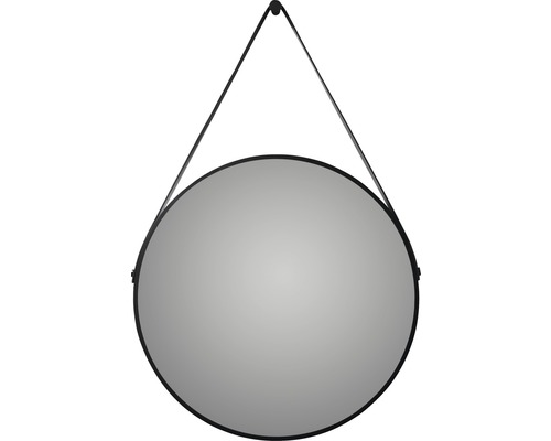 Design mirror DSK Black Belt matt Ø60cm