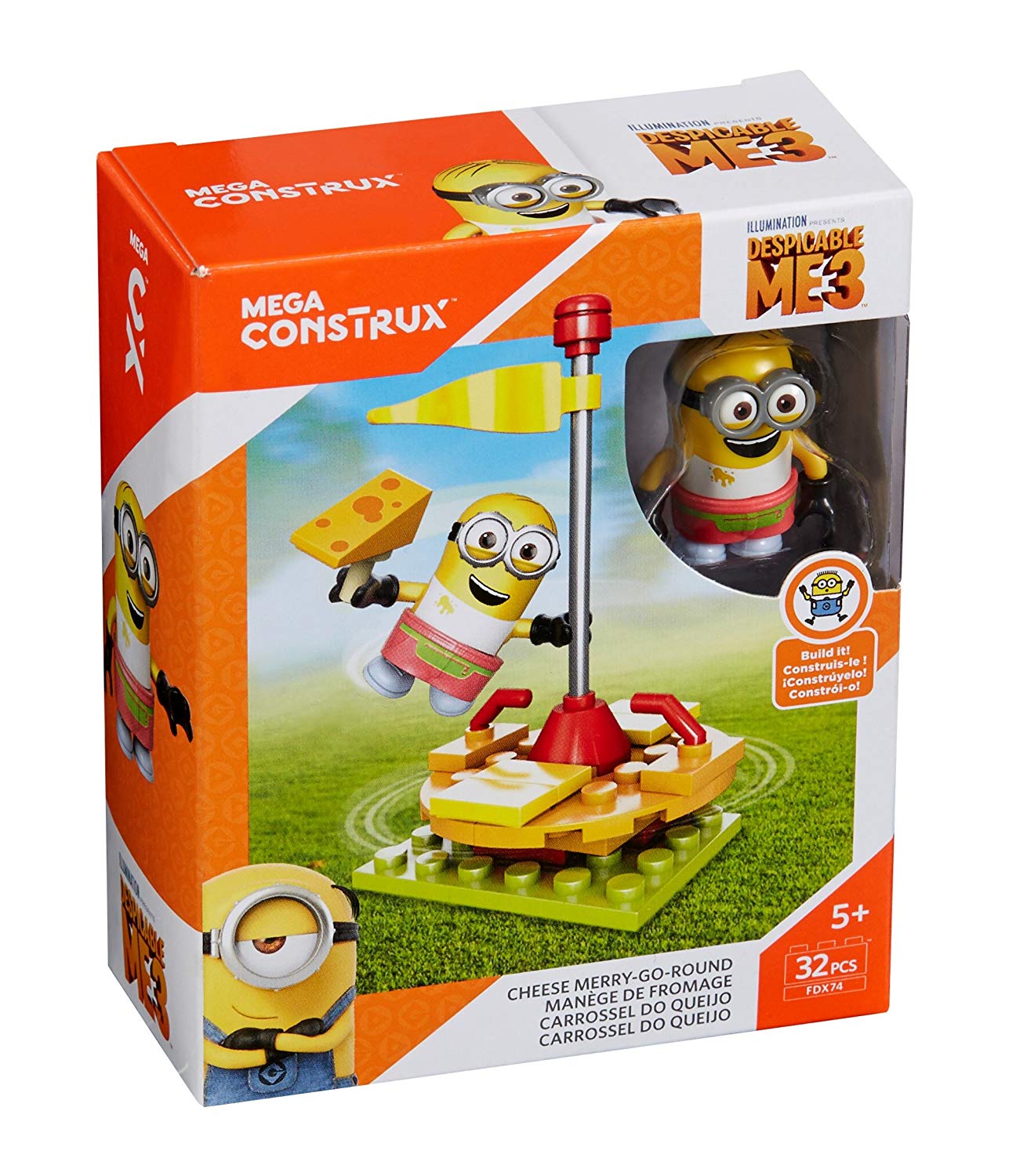 Mega Bloks Despicable Me 3 Fun Pack Cheese Carousel Mega Cons Trux