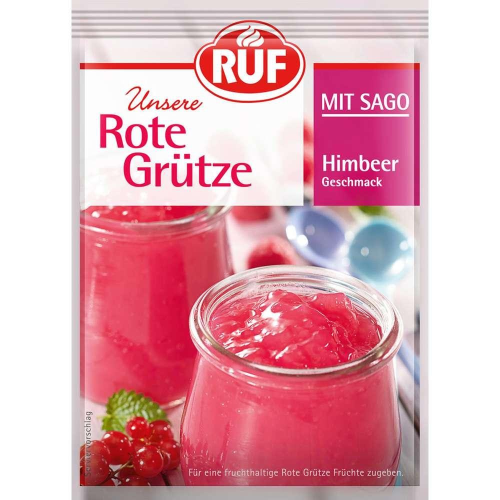 RUF Dessert powder red fruit compote with sago, raspberry