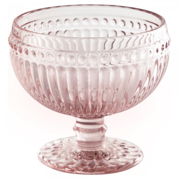Dessert bowl Alice Glass Pale Pink from Greengate