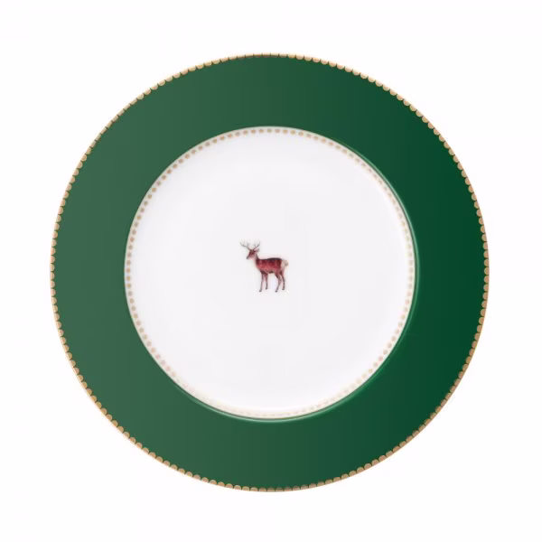 Dessert plate Love Birds Dark Green 17cm Pip Studio