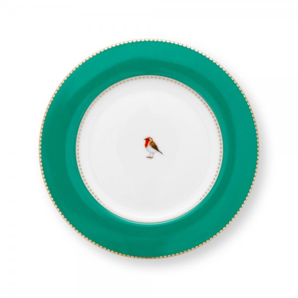 Dessert plate Love Birds Emerald Green 17 cm Pip Studio