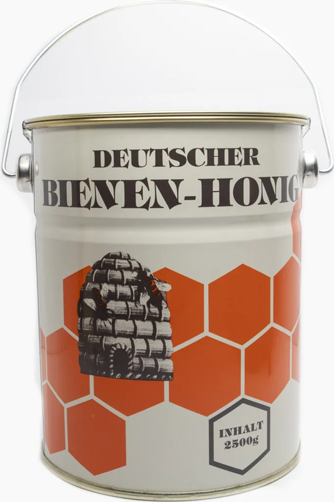Apis Aurum GmbH German honey in a 2.5 kg honey bucket – blossom honey from Hesse. Carefully harvested, carefully processed, finely sieved, and unfiltered.