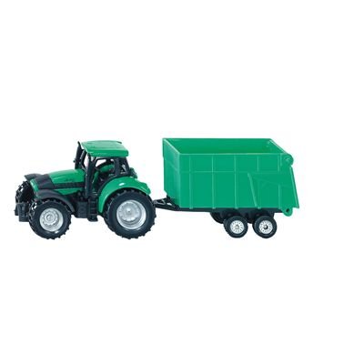 Siku Deutz Fahr Agrotron 265 Tractor With Rear Tipping Trailer