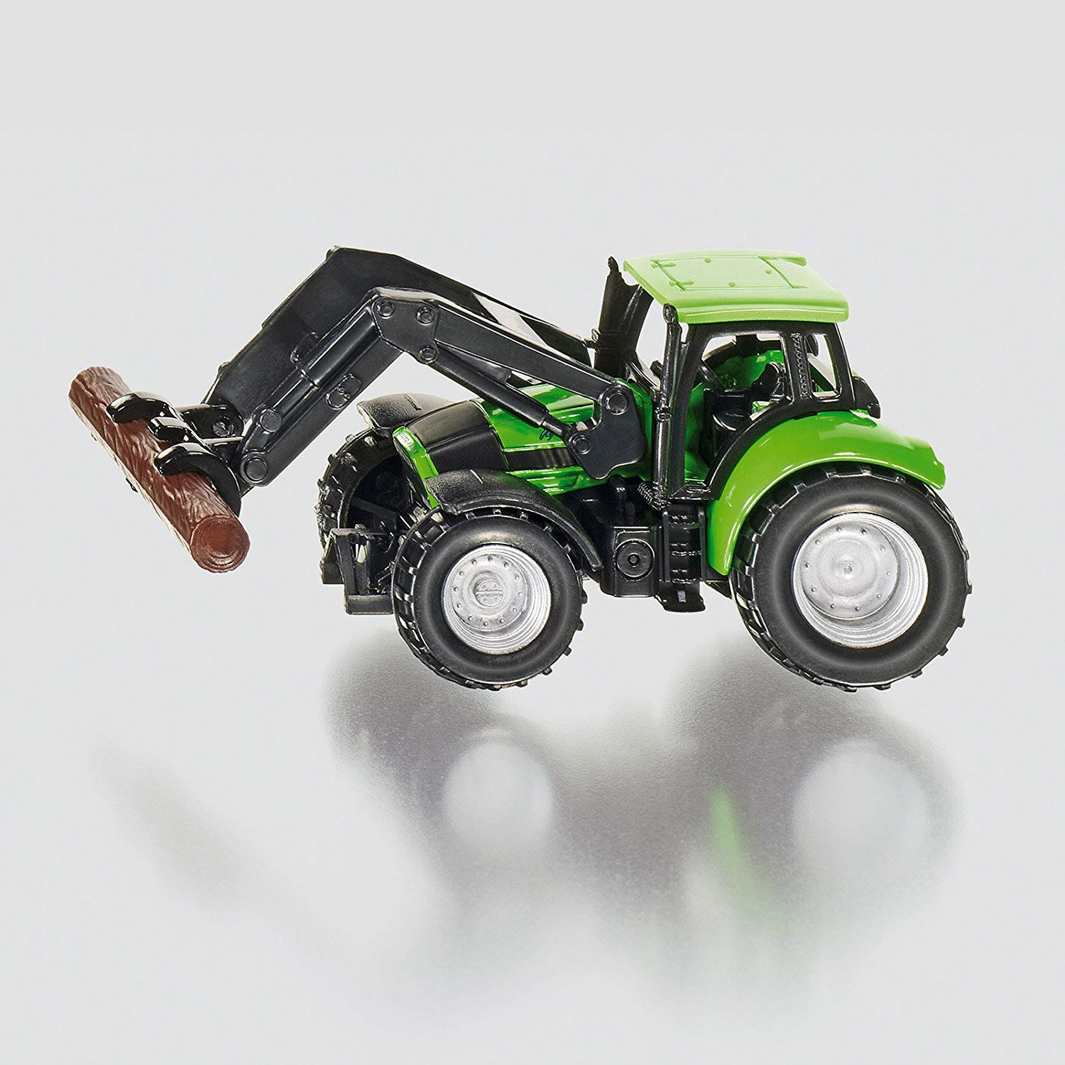 Siku Deutz Fahr Agrotron Ttv With Front Loader And Tree Trunk Grapple