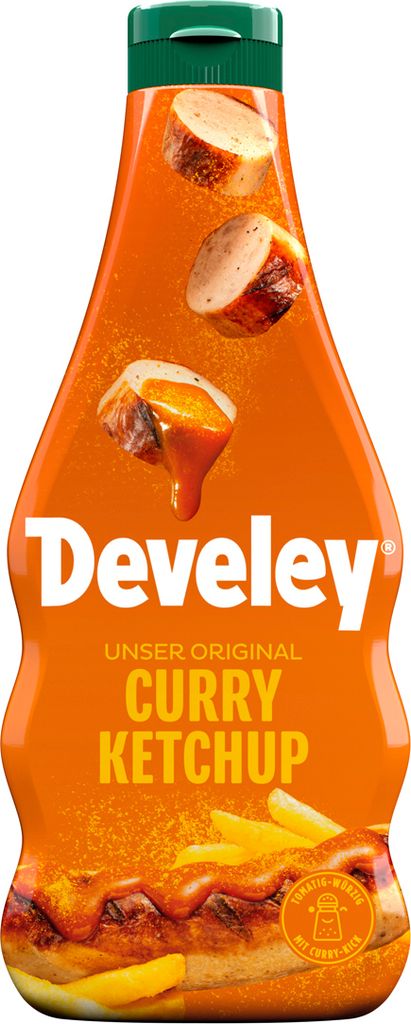 Develey Senf & Feinkost Develey Original Curry Ketchup fruity spicy mild 500ml