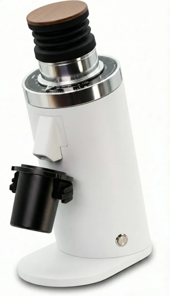 Freeze. DF64 Coffee Grinder White Gen 2 II V2.5, Famous White Label, Electric Single-Dose Coffee Grinder, Virtually Retention-Free
