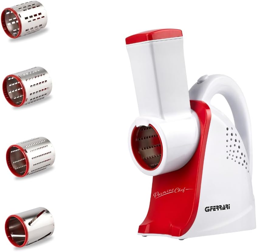 G3 Ferrari G20133 Parmino Chef Electric Grater, 240W, Plastic Housing