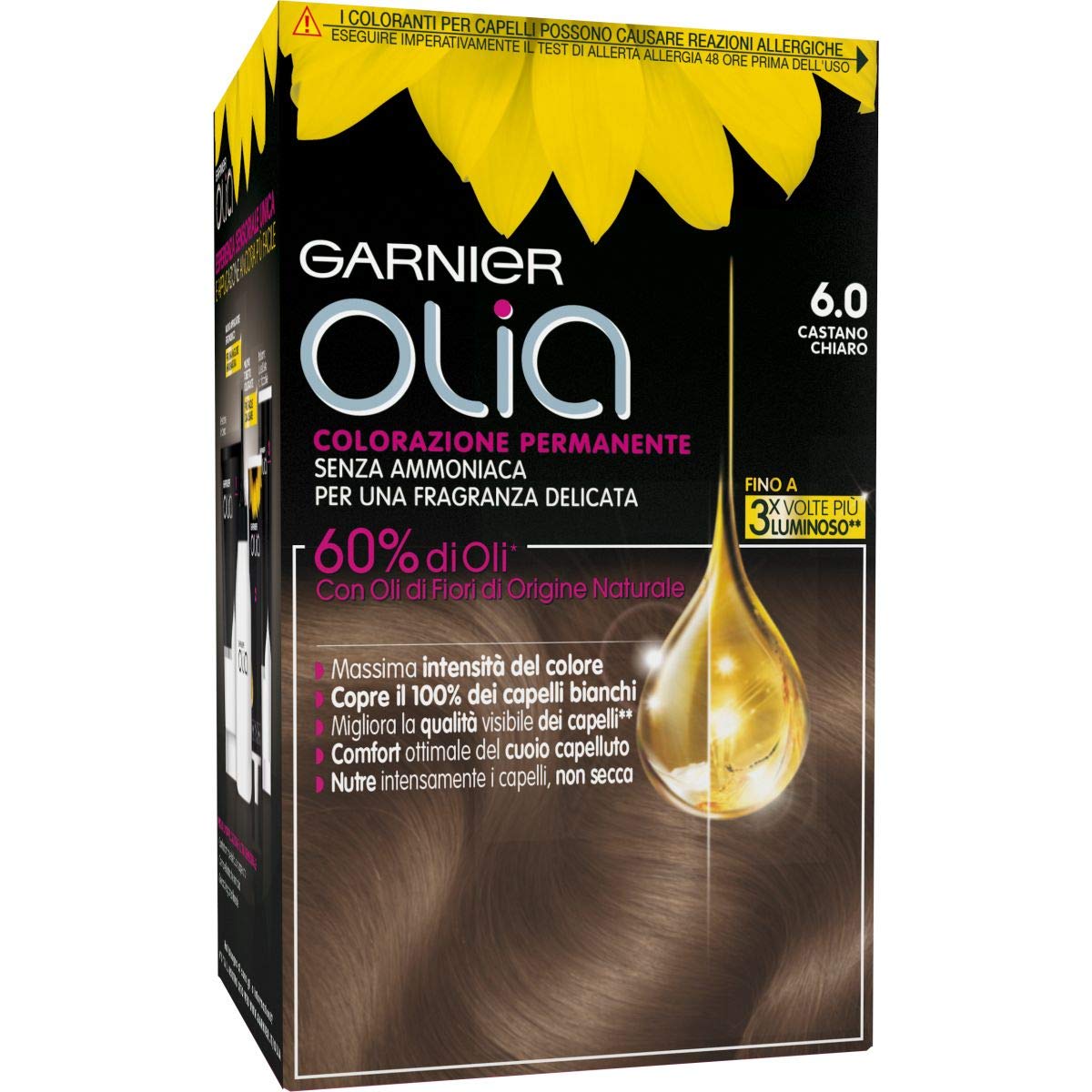 Garnier Olia Permanent Coloration and Dye 6.0 Light Brown