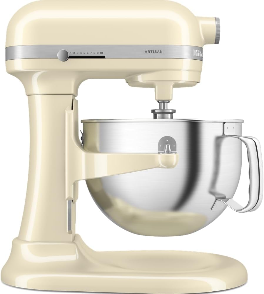 KitchenAid Artisan Food Processor Multifunctional Kitchen Robot with Bowl Lifter with 5 Accessories 5.6 L Cream