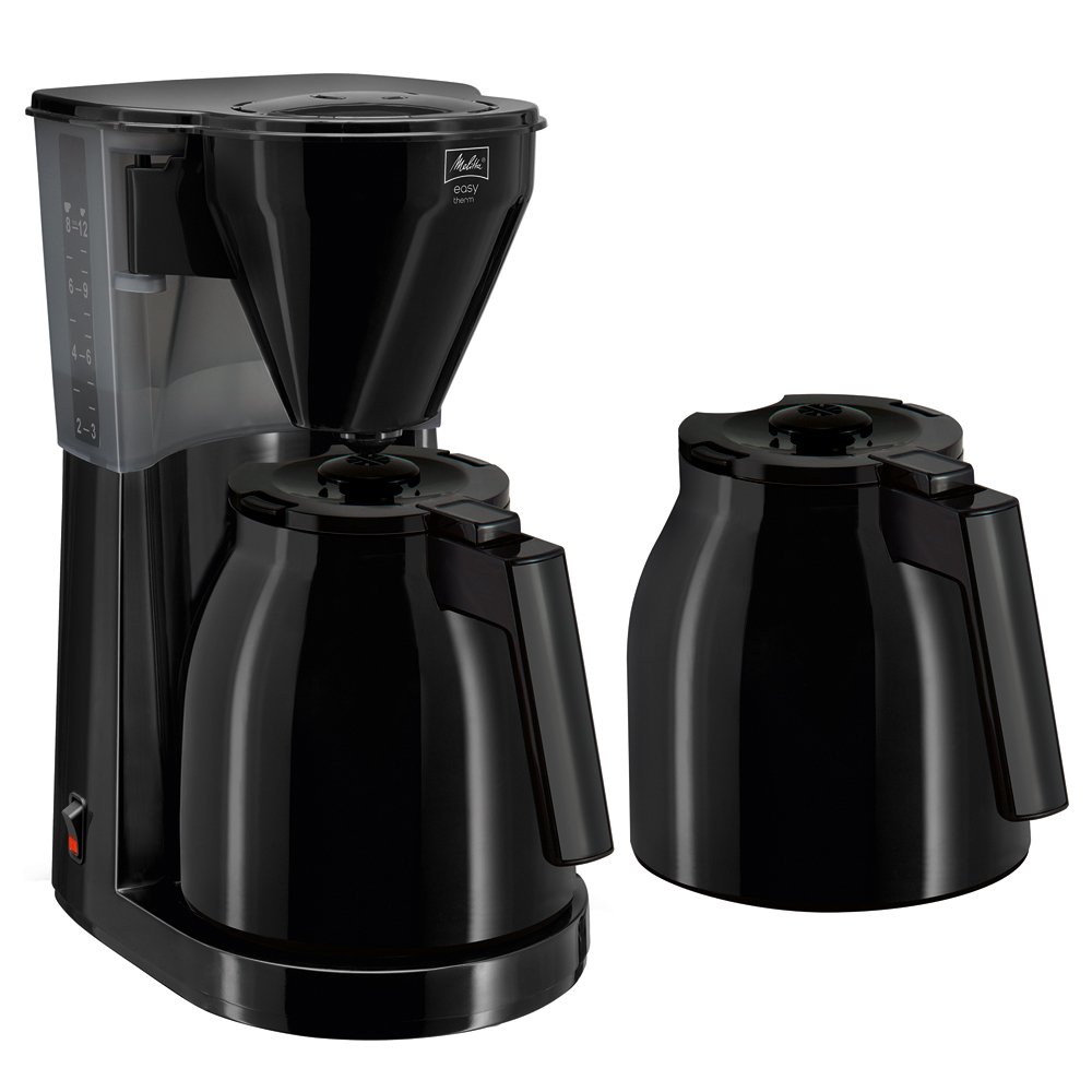 Melitta Easy Therm Filter Coffee Maker, Compact Design, Customisable