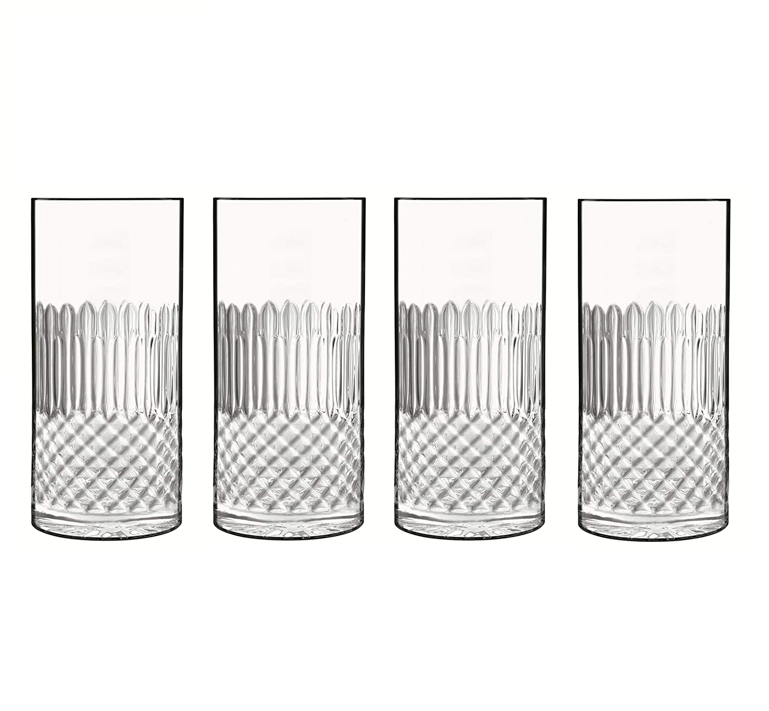 Luigi Bormioli Diamante beer glass/long drink glass pack of 4