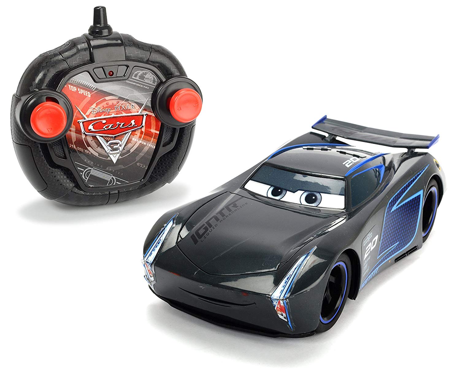Majorette 'DICKIE TOYS Car RC Cars 3 Turbo Racer 203084005 Jackson Storm 1: 24, 17 "