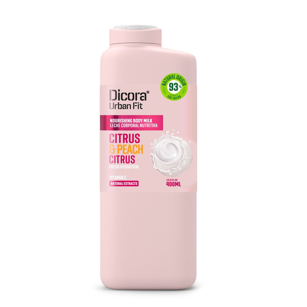 DICORA Body Lotion with Vitamin C, Citrus and Peach Extract 400 ml