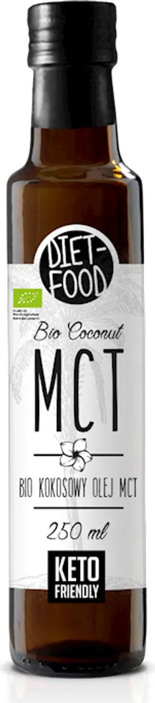 Diet Food Coconut Oil MCT C8+C10, Coconut Oil without Additives, 1 x 250ml