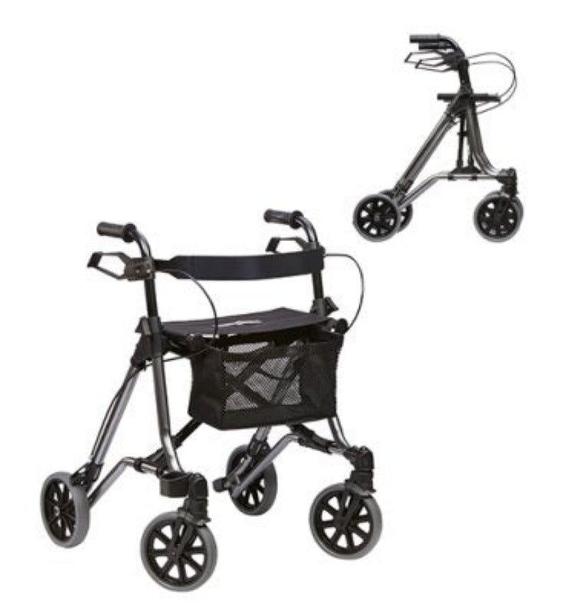 Dietz lightweight rollator TAiMA M-ECO rollator with back strap and bag 1 St