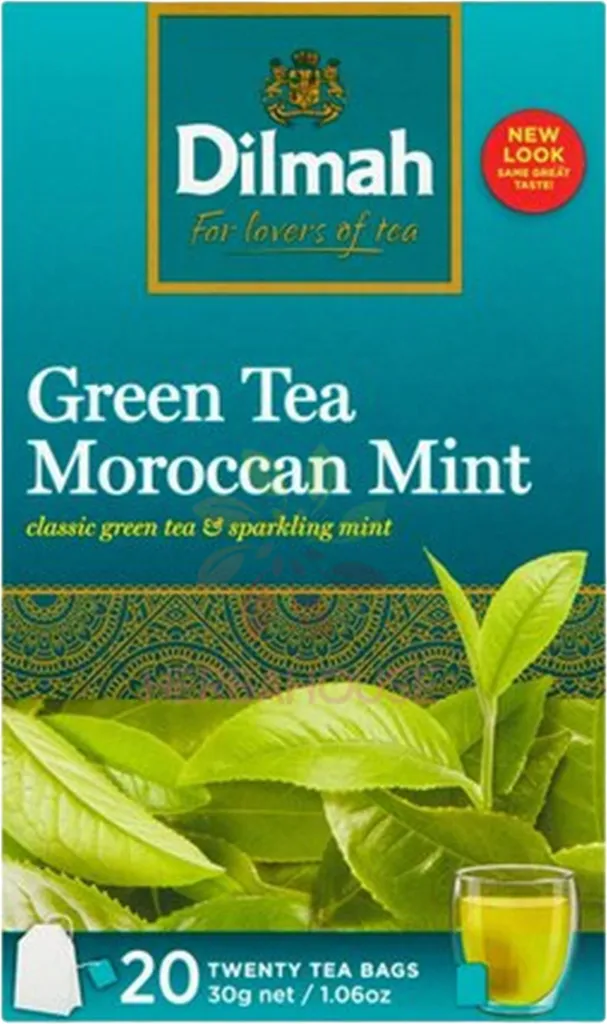 Selgros Dilmah | Pure green tea and Moroccan mint | Ceylon green tea and peppermint leaves 20 x 1.5g