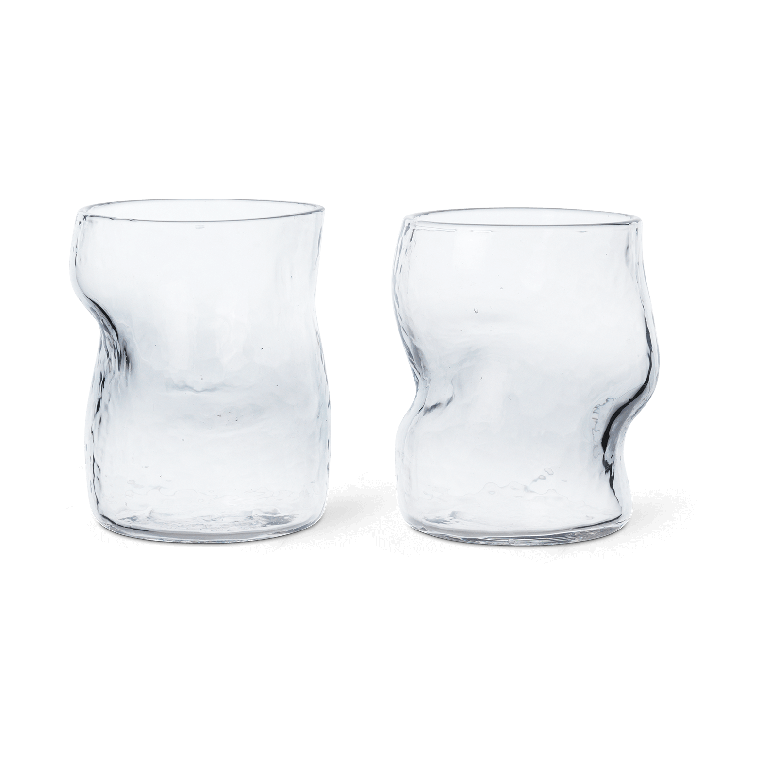 Ferm Living Dimple Glass 27 cl 2-pack