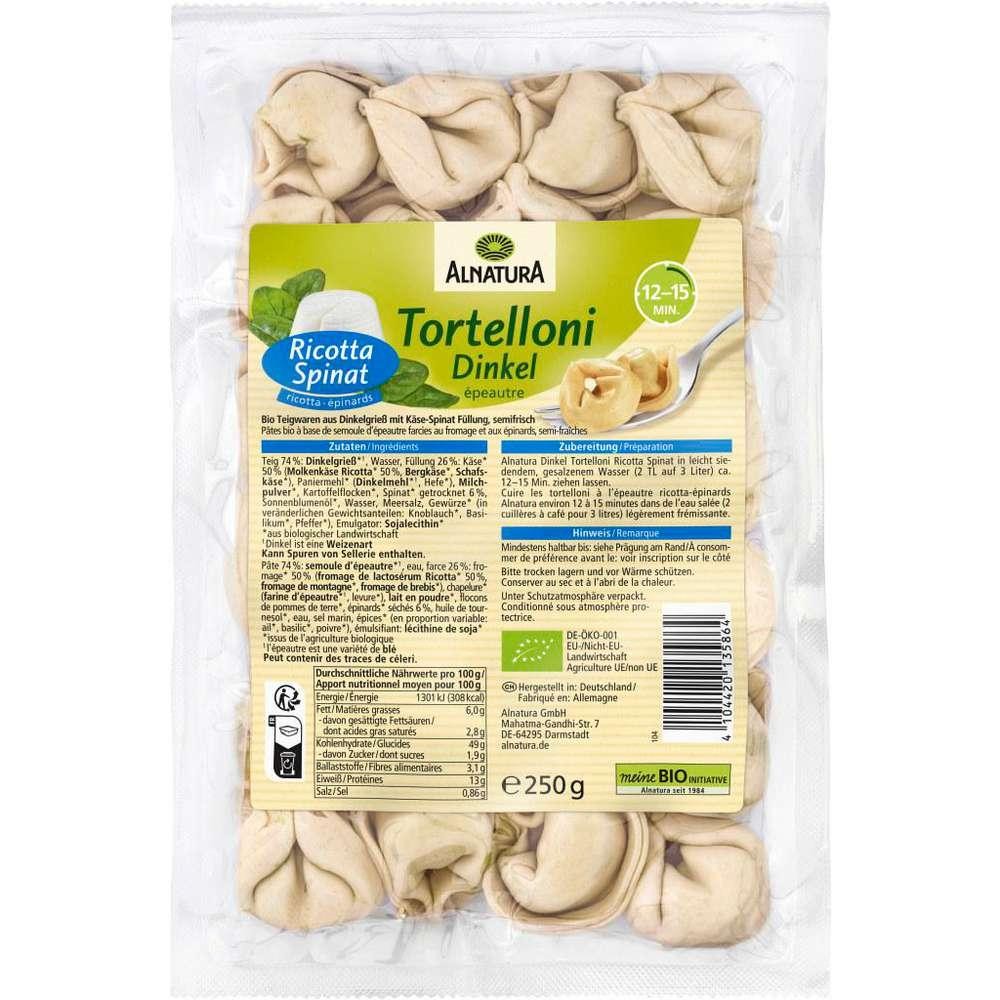Alnatura Spelled tortellini, ricotta spinach