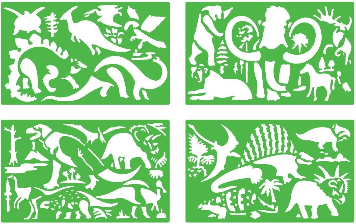 Quercetti Dinosaur Stencil Set