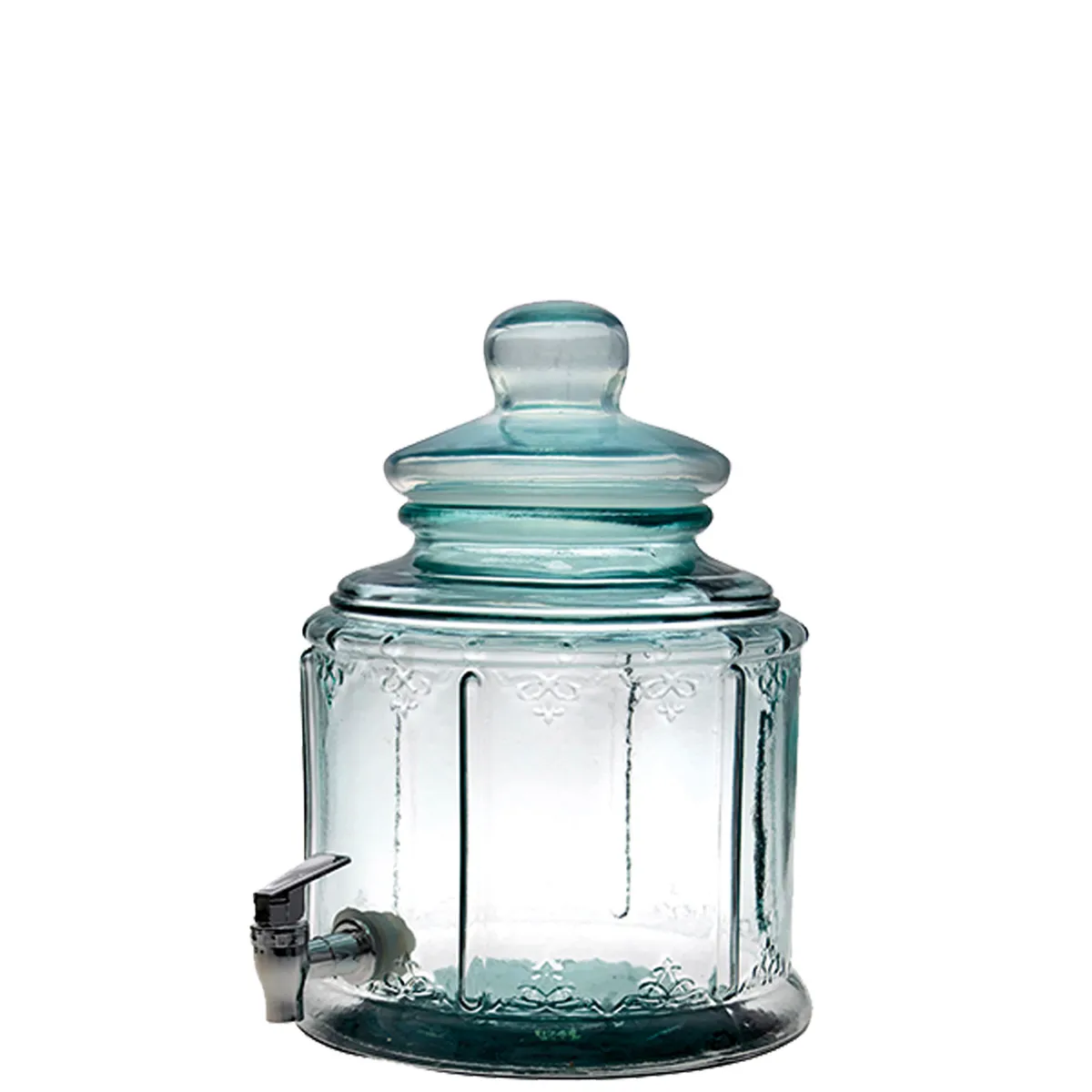 Dispenser with tap Bohemian 650 cl, capacity: 6.5 ltr., H: 32 cm, D: 24 cm, 2 sets
