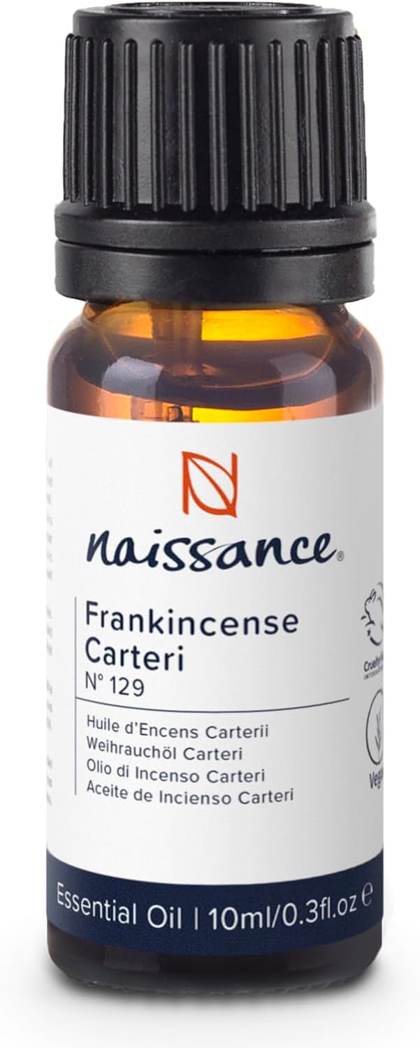 Naissance African Frankincense Oil (No. 129), 10 ml, Boswellia Carteri, 100% Natural Pure Frankincense Essential Oil for Natural Cosmetics, Aromatherapy, Oil Burner, Fragrance Oil for Aroma Diffuser