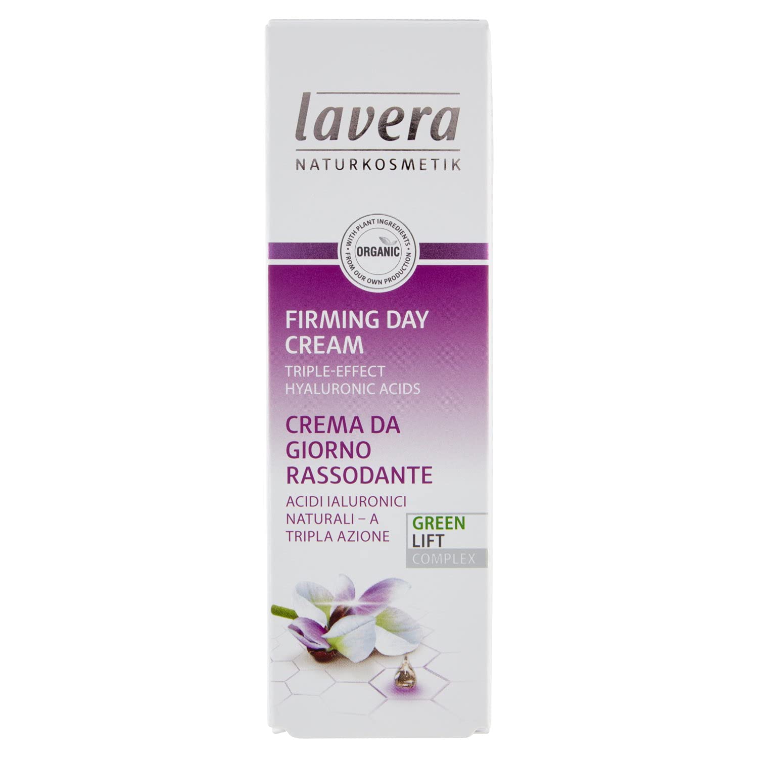 Lavera Firming Day Cream Karanja Anti-Age Hyaluronic Acid Moisturises and Reduces Wrinkle Vegan Organic Skin Care Natural & Innovative Cosmetics 50 ml