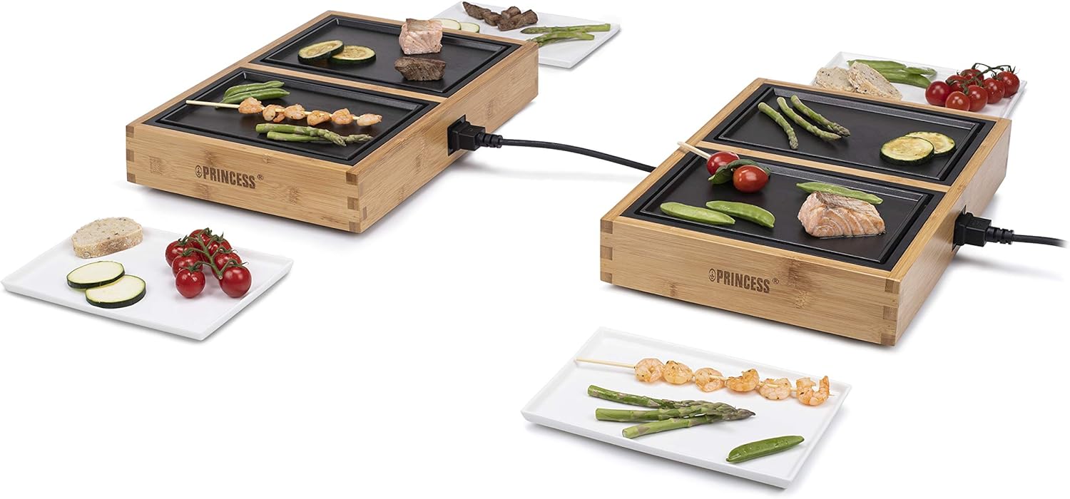 Princess 01.104040.01.001 Table Grill 840 Bamboo