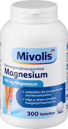 Mivolis Magnesium tablets, 300 tablets, 210 g