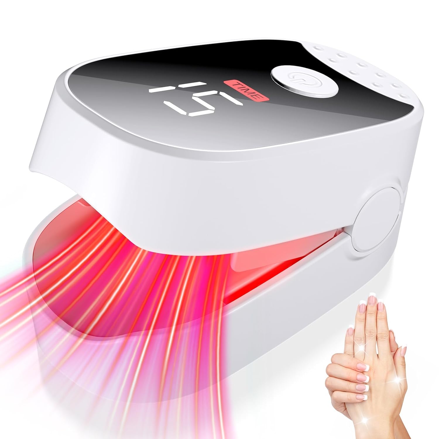 Zrwuldu Nail Care Device for Multiple Toenails & Fingernails with 470 nm Blue Light + 650 nm Red Light + 1064 nm Infrared Light