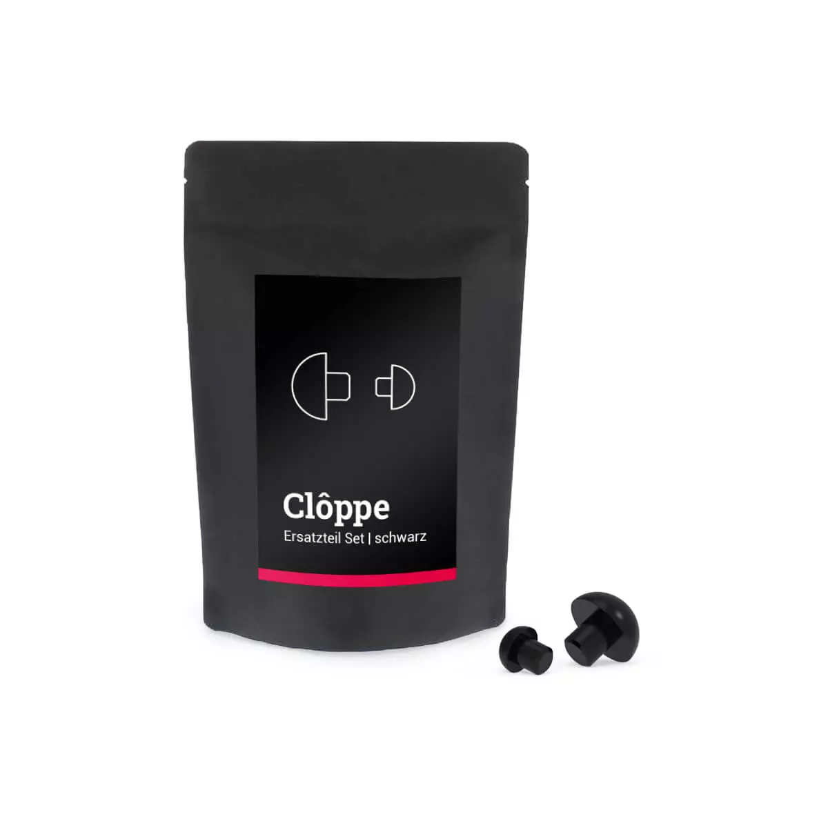 DocCheck Thïngs Replacement rubber buffer for Clôppe” reflex hammers, Black Rubber Cushion
